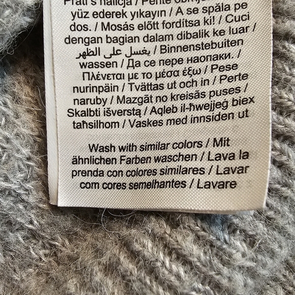 Vero Moda Alpaca Wool Blend Soft‎ Gray Crop Sweater Size L Large - Picture 10 of 12